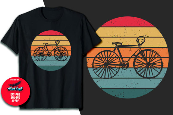 Cycling Vintage Retro T-Shirt Design