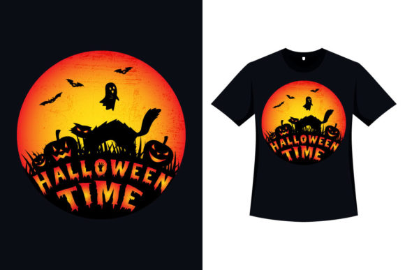 Halloween Retro T-Shirt Spooky Design