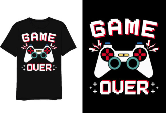 Retro Game T-shirt Design Template