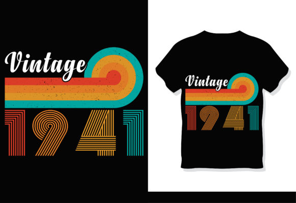 Retro Vintage 1941 T-Shirt Design