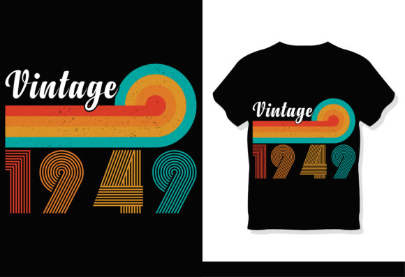 Retro Vintage 1949 T-Shirt Design