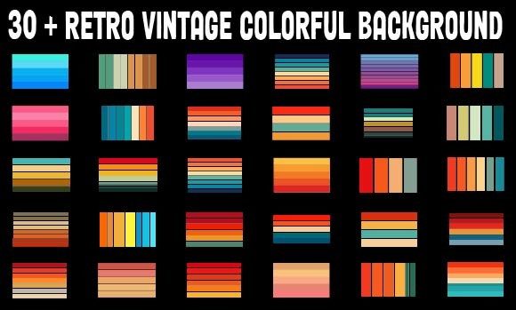 Retro Vintage Colorful Background 30