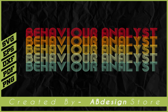 Vintage Retro Behavior Analyst Design