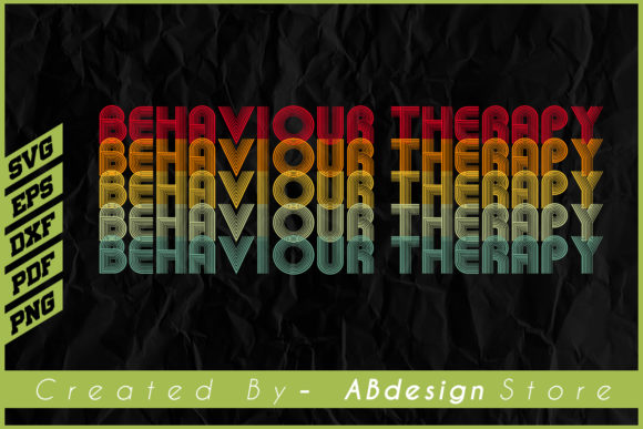 Vintage Retro Behaviour Therapy Design