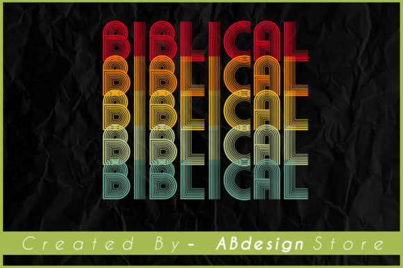 Vintage Retro Biblical Sublimation