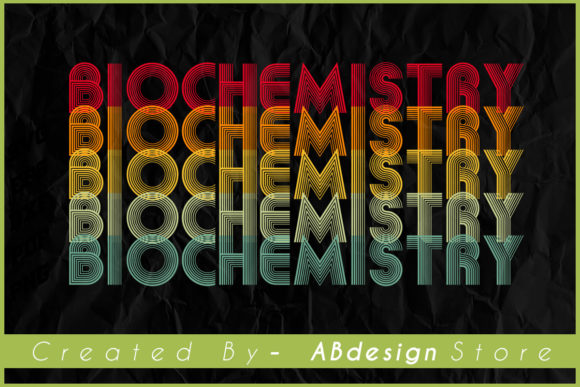 Vintage Retro Biochemistry Design