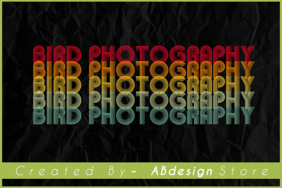 Vintage Retro Bird Photography Design